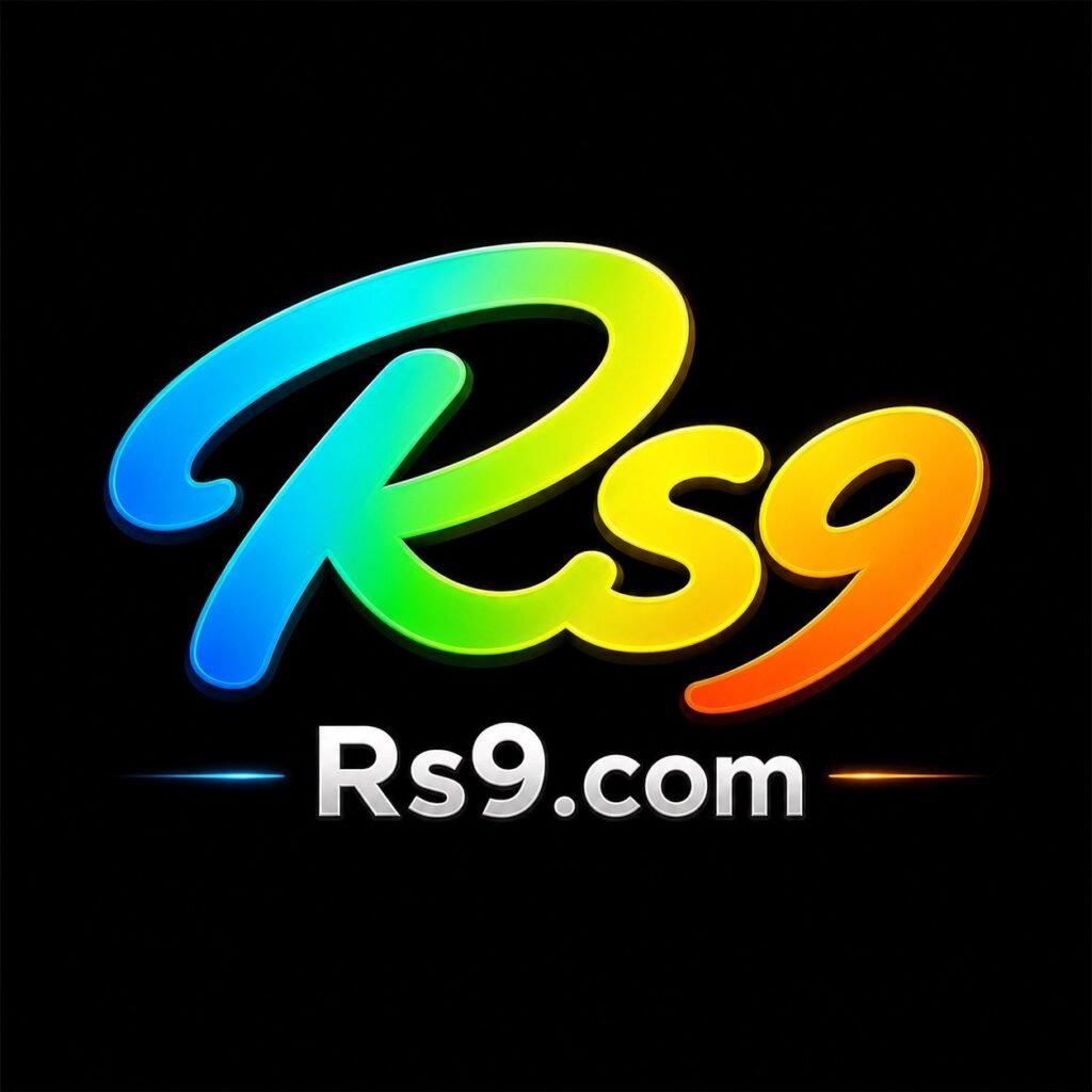 RS9 APK download button on Android smartphone screen showing RS9 game logo